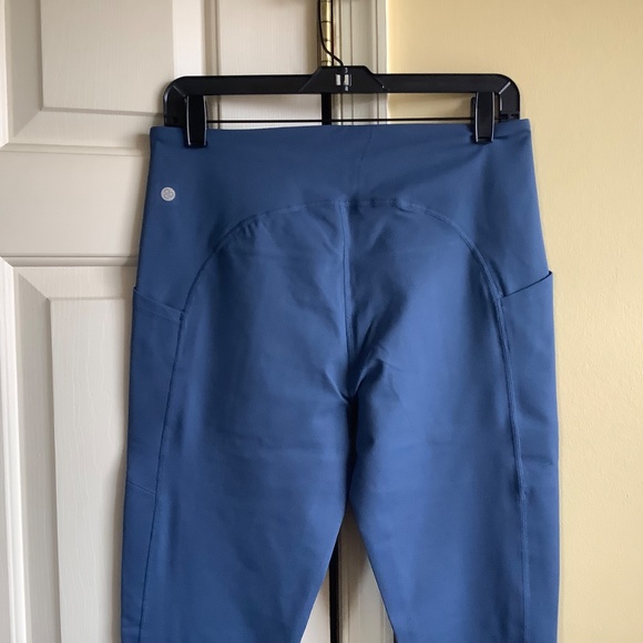 Zella Recycled Live In Pocket Leggings Full Length Navy Denim SZ L - Picture 8 of 15